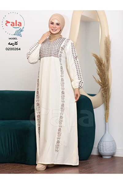 Genrics Comfortable and flowing cotton reception jalabiya with hand-thread embroidery