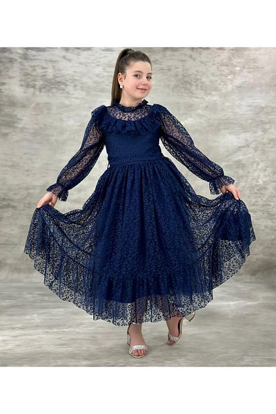 Pumpido Leopard Print Girls' Holiday and Homecoming Dress