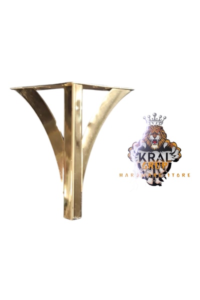 KRAL HIRDAVAT 20 Cm V Boru Model Gold Metal Mobilya, Dolap, Koltuk, Kanepe, T...