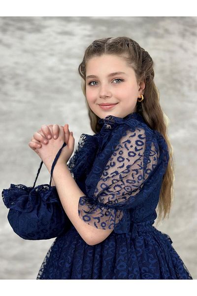 Pumpido Leopard Print Girls' Holiday and Homecoming Dress