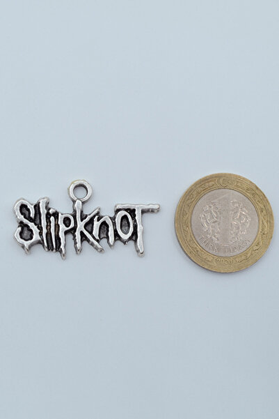 Bu Farklı Slipknot Gümüş Kaplama Deri İp Kolye