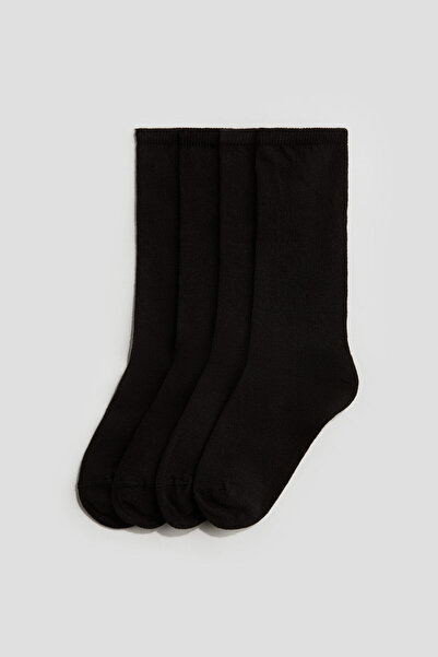 H&M 4'lü Diz Boyu Çorap