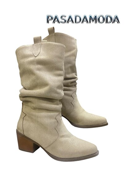 PASADAMODA SÜET KADIN ÇİZME G-702