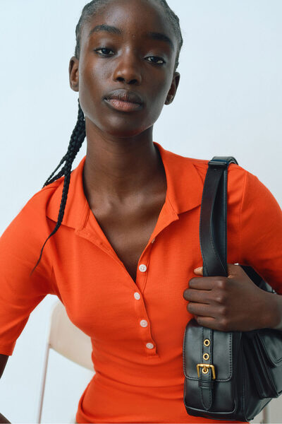 H&M Ribanalı Polo Tişört