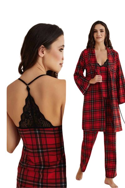 vory Set rochie-rochie de dormit pentru femei Set 3 piese VR.25Y.30.10.0.1.D30.1.0.Y01