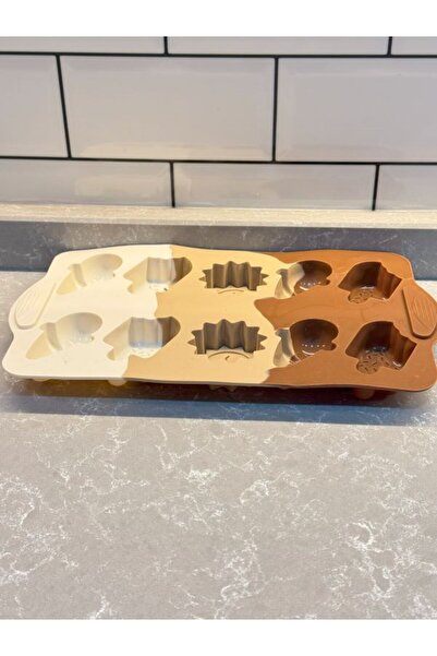 KirazEv Silikon Pasta ve Kek Kalıbı Şekilli Çikolata Kalıbı Muffin Yapışmaz K...