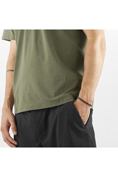 Salomon Lc2439300 Trackline Polo m Men's Polo T-Shirt Khaki