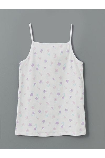 LC Waikiki Lcw Kids Square Neck Floral Girls' Undershirt