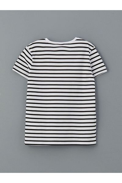 LC Waikiki Crew Neck Striped Girl's T-Shirt