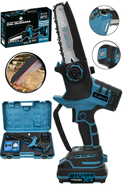 JetVolt 21v Şarjlı 15cmpala Otomatik Yağlamalı Dal Budama Makinesi Testeresi ...