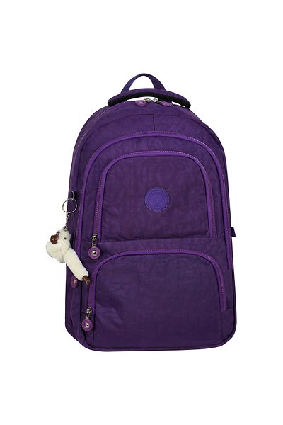 Kingston Hill Crinkle Fabric Lightweight Backpack - Suitable for School/Daily Use, Waterproof, Multi-Compartment