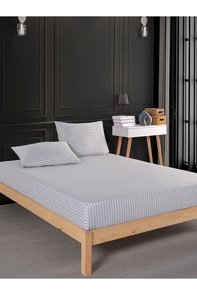 LUYASHOP Cotton Satin Single Bed Sheet Set with Pillow