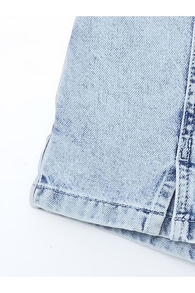 LC Waikiki Fusta scurtă de jeans pentru fete LCW Kids Basic