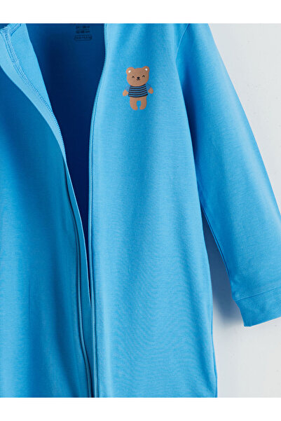 LC Waikiki Lcw Baby Crew Neck Baby Boy Combed Cotton Jumpsuit