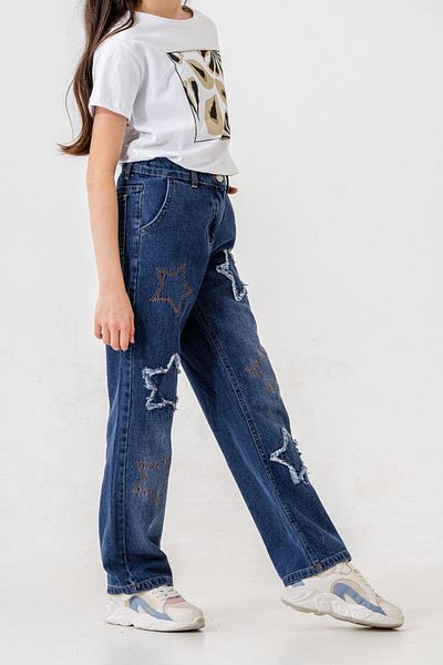 GİYİCEM TEKSTİL Girl's Starry Jeans 2204