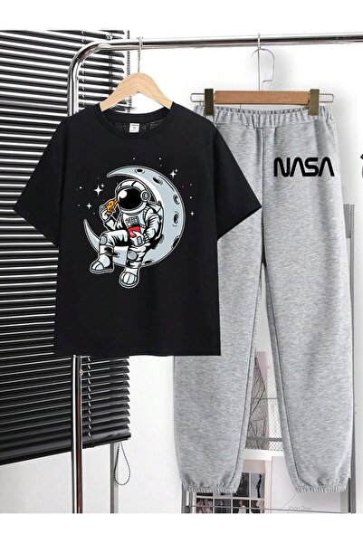 hilon Summer Kids Girls And Boys Cute And Cool Casual 2 Pcs T-Shirt And Bottoms