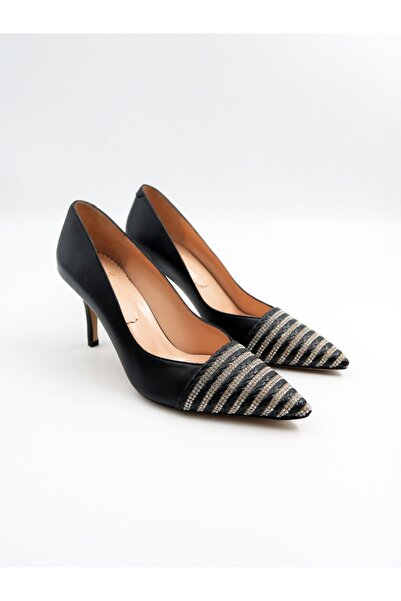 Tenau حذاء نسائي أسود من الجلد الطبيعي