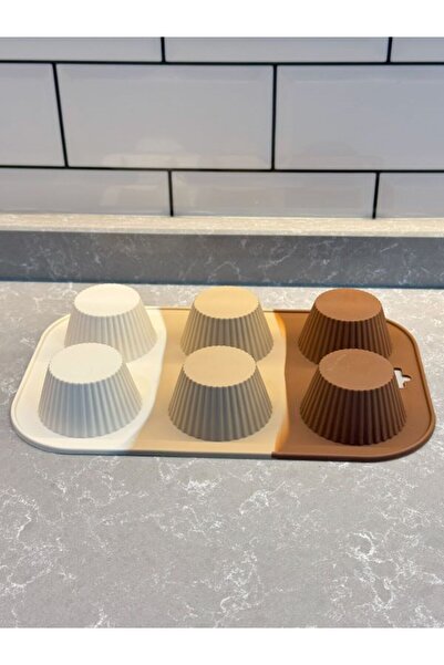 KirazEv Silikon Pasta ve Kek Kalıbı Şekilli Çikolata Kalıbı Muffin Yapışmaz K...