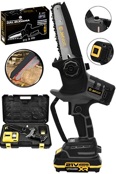 JetVolt 21v Şarjlı 15cmpala Otomatik Yağlamalı Dal Budama Makinesi Testeresi ...