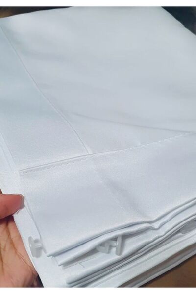 FİBELA PERDE ΠΡΩΤΗΣ ΠΟΙΟΤΗΤΑΣ ΛΕΥΚΟ ΧΡΩΜΑ ΕΠΙΠΕΔΗ ΣΑΤΕΝ ΚΟΡΝΙΖΑ ΚΟΡΝΙΖΑΣ (ΧΩΡΙΣ ΠΛΙΣ) ΚΟΡΝΙΖΑ FİBELA