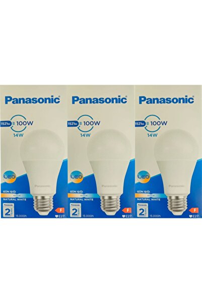 PANASONIC 14W 4000 KELVİN GÜNIŞIĞI LED AMPÜL 3 ADET