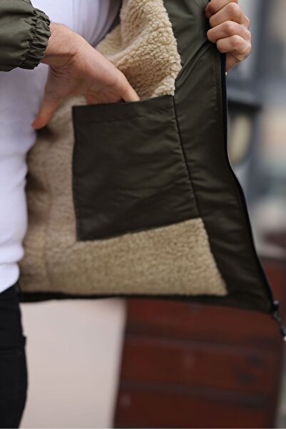 ABİLLİTA Ανδρικό μπουφάν με αποσπώμενη κουκούλα, αδιάβροχο και αντιανεμικό παλτό