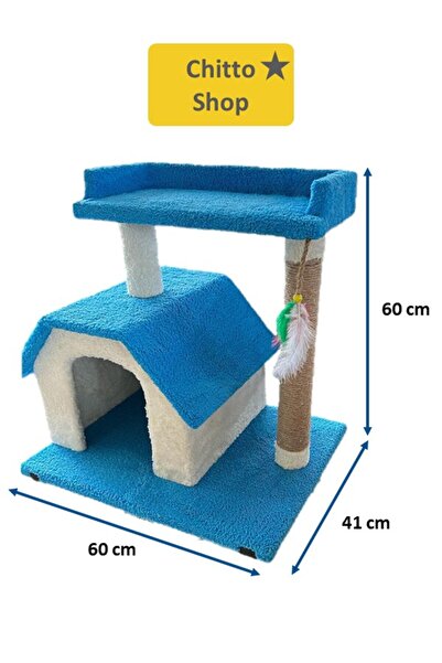 KRT Chitto Cat House and Scratching Post – 2-Tier Comfort Playpen