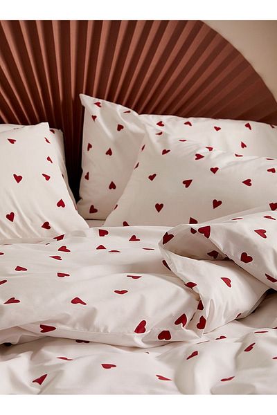 She&Co 100% Cotton Pillowcase Set of 2 - Heart