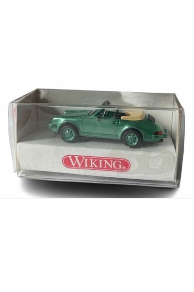 WİKİNG Wiking 1:87 Porsche 911 Cabriolet (Green - Open Roof Model) Model Vehicle