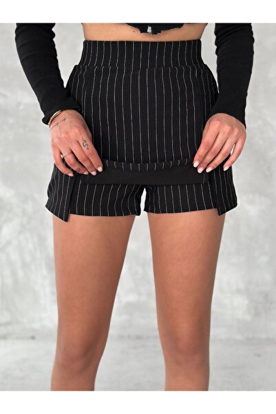 ÖZLEM BAŞTÜRK Жакардова спідниця-шорти в смужку