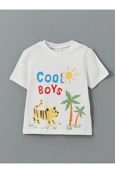 LC Waikiki Μπλουζάκι LCW ECO Crew με στάμπα για αγόρια