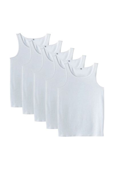 marufshop Men's Large Size 5 Pieces Classic Cotton Oversize - Redzone