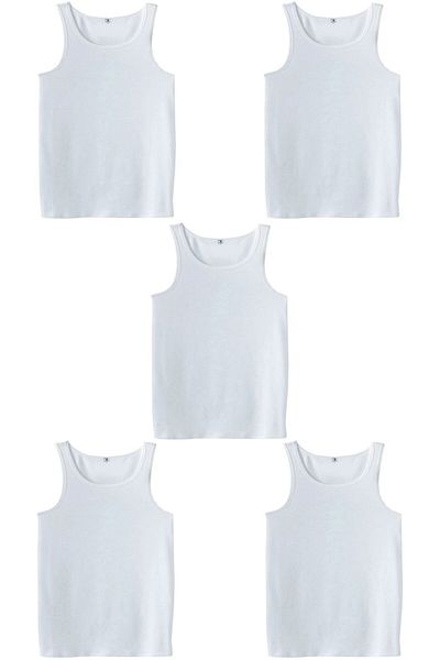 marufshop Men's Large Size 5 Pieces Classic Cotton Oversize - Redzone
