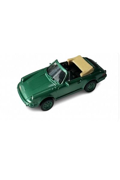 WİKİNG Wiking 1:87 Porsche 911 Cabriolet (Green - Open Roof Model) Model Vehicle