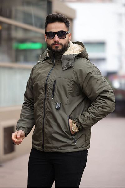 ABİLLİTA Мъжко яке с подвижна качулка, водоустойчиво и ветроустойчиво
