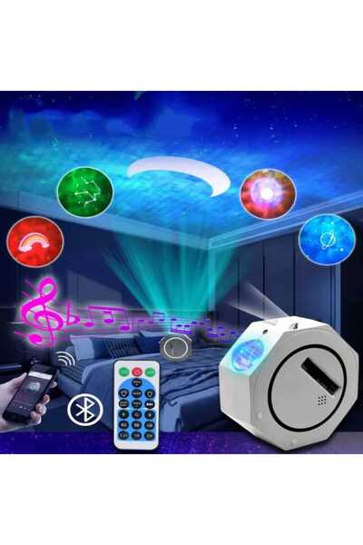 HK GİFT SHOP Gökyüzü Lite LED lazer yıldızı projektör Galaxy aydınlatma bulut...