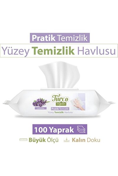 Turco Doğadan Lavantalı Yüzey Temizlik Havlusu 100 Yaprak