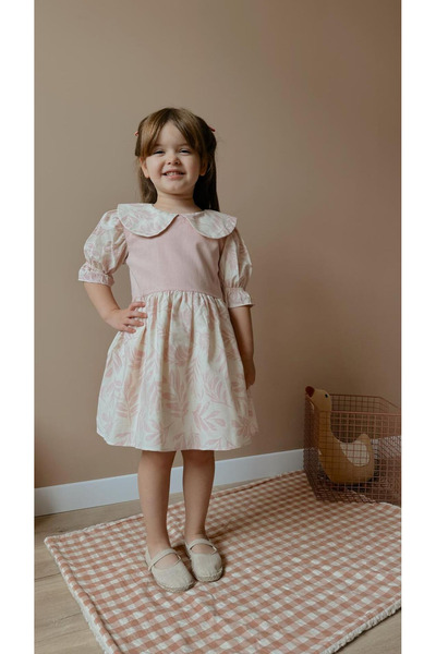 Minimer baby kids Kız Çocuk Akasya Elbise Pembe