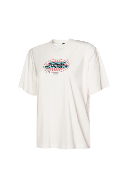 hummel 912150-9003 Patez Oversized Women's Sports T-Shirt White