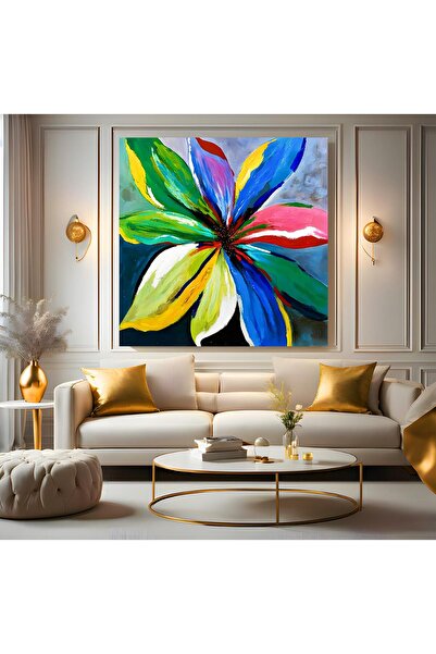 EMYA HOME Pictură pe pânză cu flori colorate