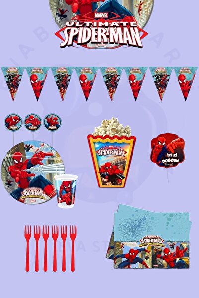 Evabrite Spider-man Spider-Man Σετ 24 ατόμων Προμήθειες για πάρτι γενεθλίων