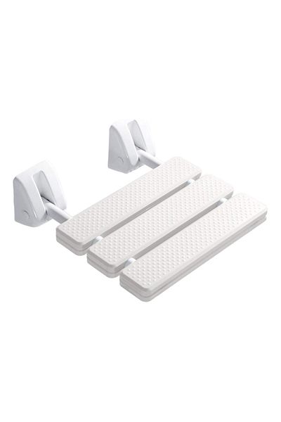 Wowa White Folding Bath Seat 120kg Capacity 33x30cm