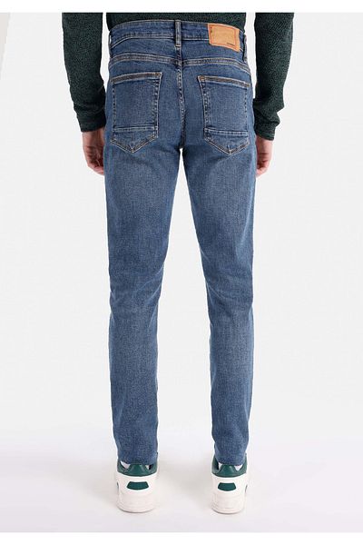 Colin's 041 Danny Slim Fit, talie joasă, picior îngust, pantaloni de jeans pentru bărbați, albastru închis