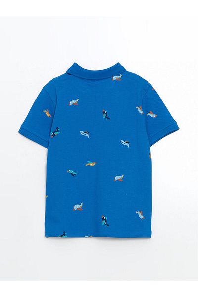 LC Waikiki Tricou pentru băiat cu imprimeu cu guler polo de sezon nou - S56226Z1