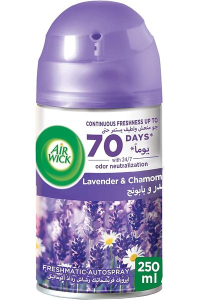 Air Wick Freshmatic Auto Spray Lavender & Chamomile, 250ml, 1 Refill, Eliminates Bad Odours