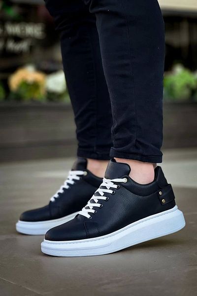 Skygo Kb047 Pantofi casual pentru bărbați Kuback Black Skin