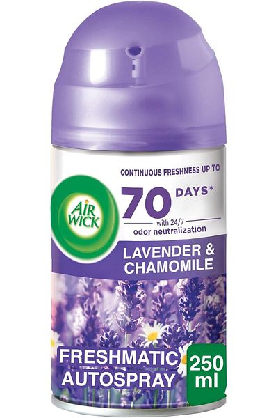 Air Wick Freshmatic Refill 250ml - Lavender & Chamomile Automatic Spray for Calming Room Freshness
