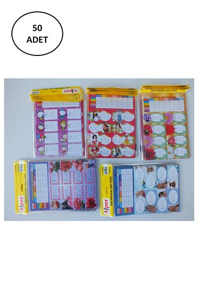 Skygo Alray Alper 3-Piece Girl Boy School Label 50 Pieces