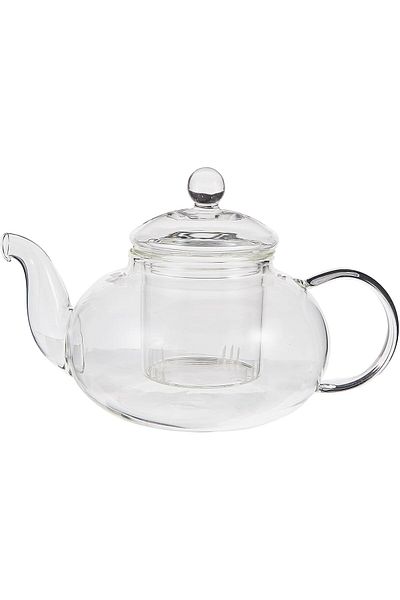NEOFLAM Borosilicate Glass Tea Pot Set, 800 ml Capacity, 16 X 16 X 13.5 Cm