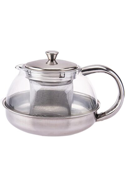 AKDC إبريق شاي طول (12 سم) × عرض (12 سم) × ارتفاع (11 سم) شفاف